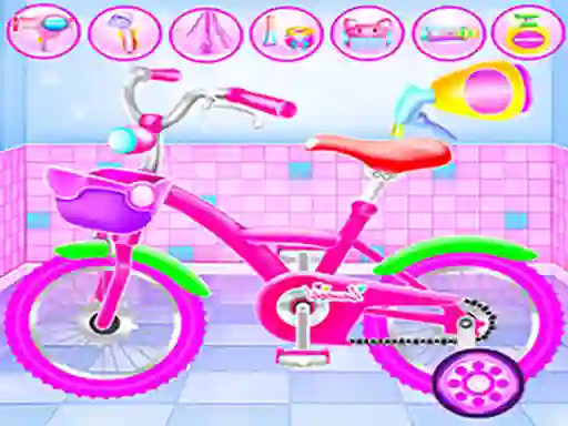 खेल Girl Bike Fix & Washing Salon ऑनलाइन
