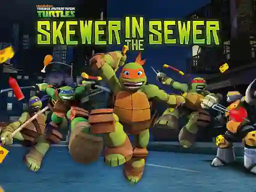 खेल Teenage Mutant Ninja Turtles: Skewer in the Sewer ऑनलाइन