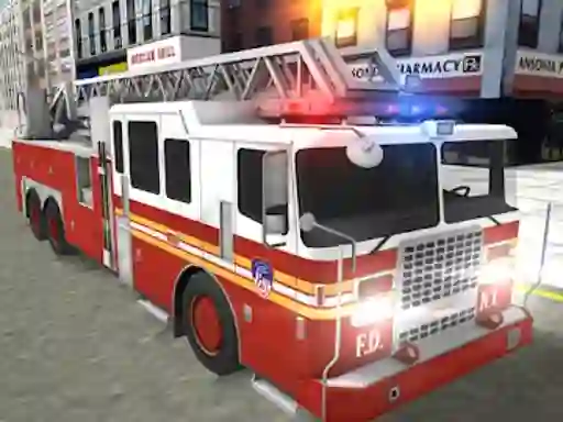खेल Real Truck Fire Drive Sim ऑनलाइन