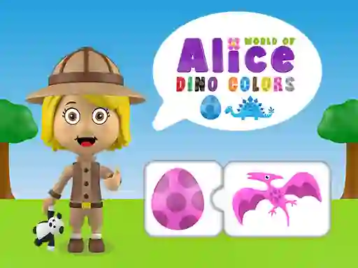 खेल World of Alice Dino Colors ऑनलाइन