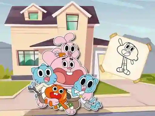 खेल World Of Gumball Coloring Game ऑनलाइन