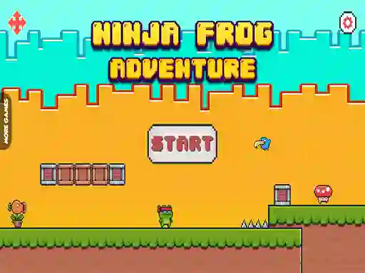 खेल Ninja Frog Adventure ऑनलाइन