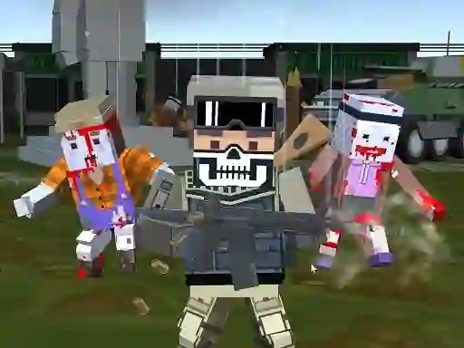 खेल Combat Pixel Arena 3D Zombie Survival ऑनलाइन