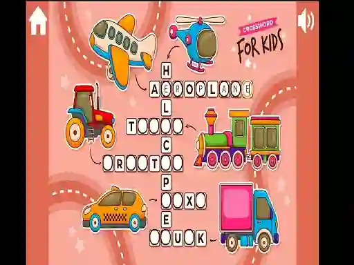 खेल Crossword for Kids ऑनलाइन