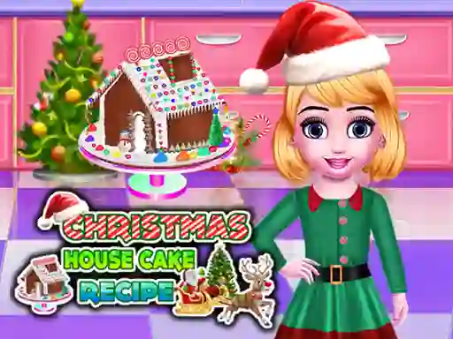 खेल Christmas House Cake Recipe ऑनलाइन