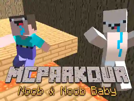 खेल MCParkour Noob & Noob Baby ऑनलाइन
