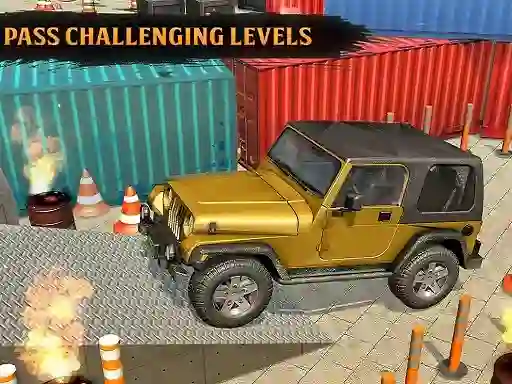 खेल Classic Real 4x4 Jeep Parking Drive Game ऑनलाइन