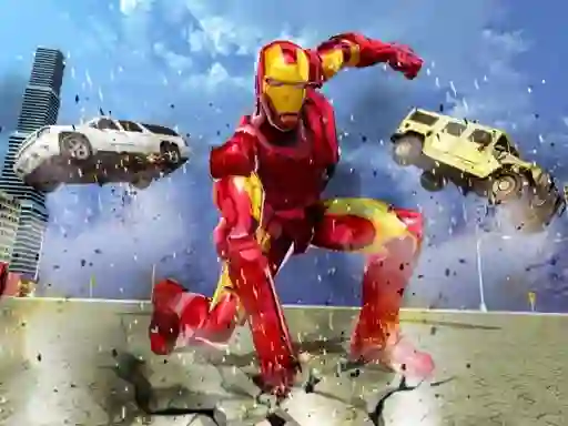 खेल Flying Iron Hero ऑनलाइन