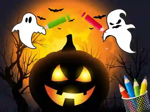 खेल Scary Party Coloring ऑनलाइन