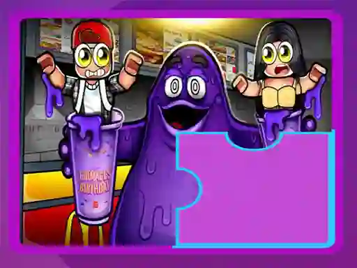 खेल Grimace Shake Puzzle ऑनलाइन
