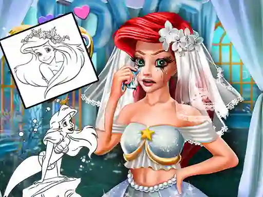 खेल Coloring Book for Ariel Mermaid ऑनलाइन