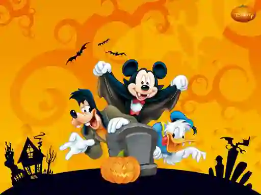 खेल Disney Halloween Jigsaw Puzzle ऑनलाइन
