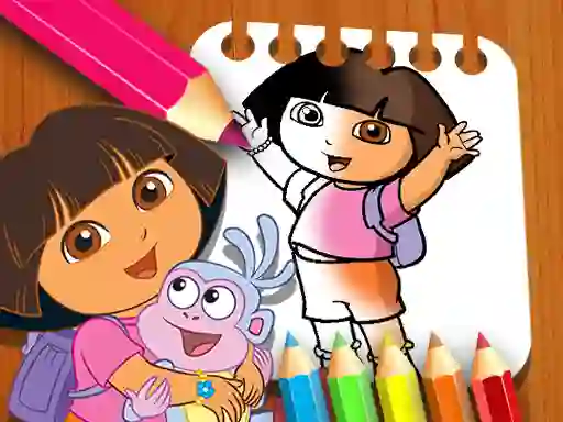 खेल Dora the Explorer the Coloring Book ऑनलाइन