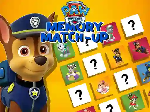 खेल Paw Patrol Memory Match Up ऑनलाइन