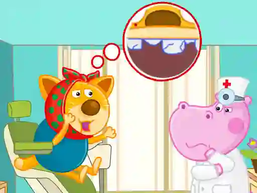 खेल Hippo Dentist ऑनलाइन