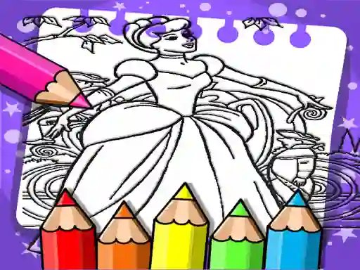 खेल Cinderella Color Book ऑनलाइन