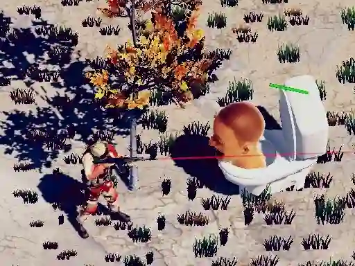 खेल TopDown Skibidi Toilet Shooting ऑनलाइन
