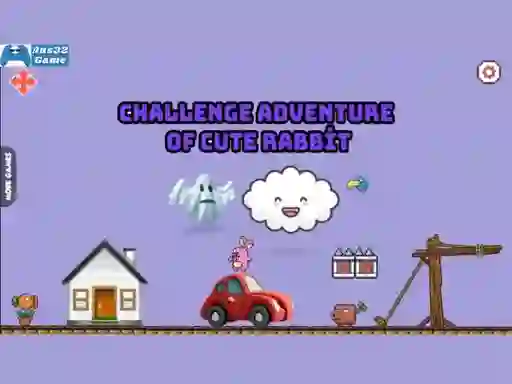 खेल Challenge adventure of cute rabbit ऑनलाइन