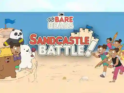 खेल Sandcastle Battle! We Bare Bears ऑनलाइन