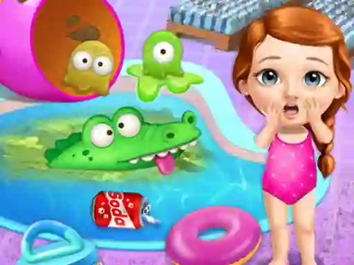 खेल Sweet Baby Hotel Cleanup ऑनलाइन