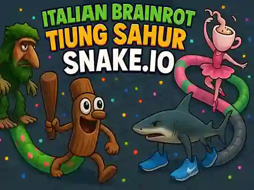 खेल Italian Brainrot Tung Sahur Snake.io ऑनलाइन
