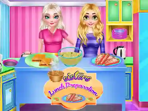 खेल Sisters Lunch Preparation ऑनलाइन