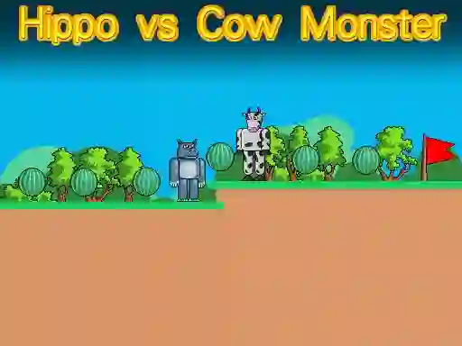 खेल Hippo vs Cow Monster ऑनलाइन