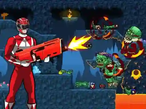 खेल Power Rangers shoot Zombie ऑनलाइन