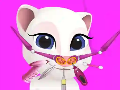 खेल Little Angela Nose Doctor ऑनलाइन