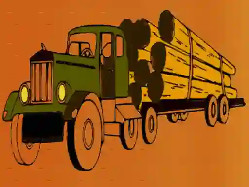 खेल Logging Trucks Coloring ऑनलाइन