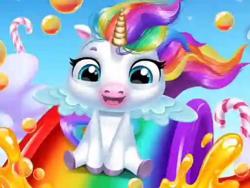 खेल Glitter Unicorn Dress Up Girls ऑनलाइन