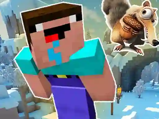 खेल Noob Parkour: Snow Age ऑनलाइन