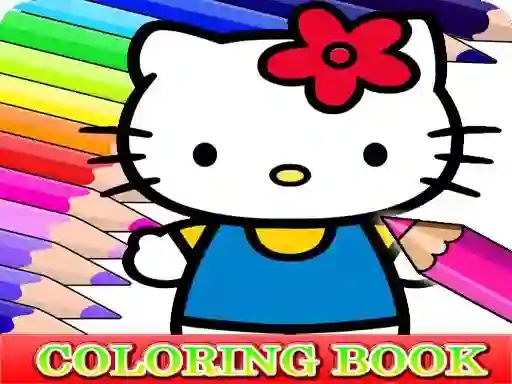 खेल Coloring Book for Hello Kitty ऑनलाइन