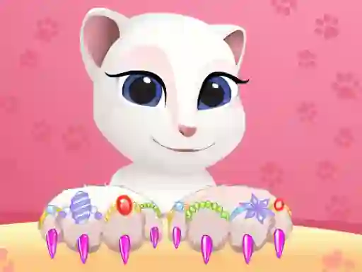 खेल Talking Tom Angela Great Manicure ऑनलाइन
