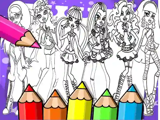 खेल Monster High Coloring Book ऑनलाइन