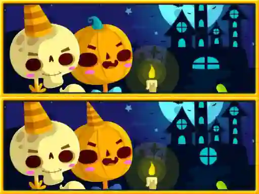 खेल Find Differences Halloween ऑनलाइन