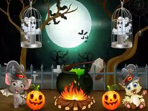 खेल Halloween Twin Ghosts Rescue ऑनलाइन