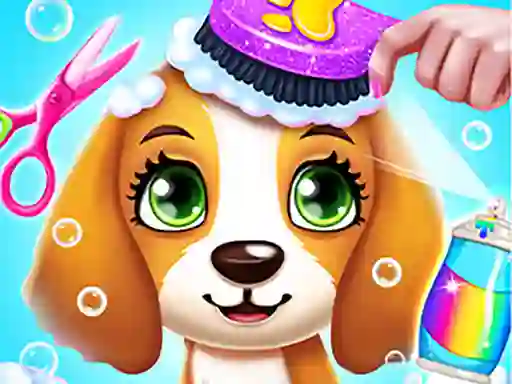 खेल Puppy Friends Pet Dog Salon ऑनलाइन