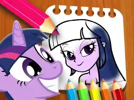 खेल Equestria Girls Coloring Book ऑनलाइन