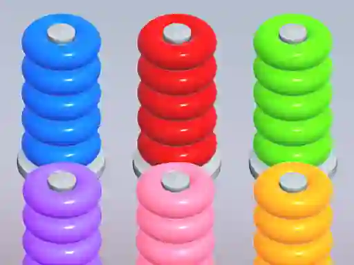 खेल Color Ring Sort ऑनलाइन