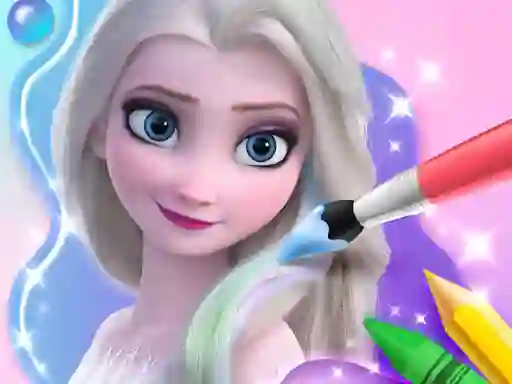 खेल Coloring Book For Elsa ऑनलाइन