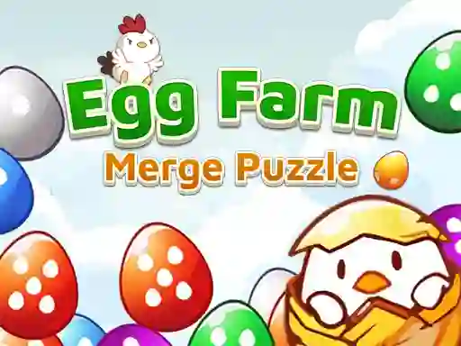 खेल Egg Farm Merge Puzzle ऑनलाइन
