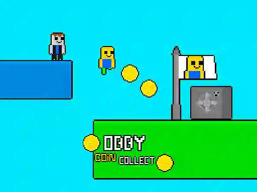 खेल Obby vs Bacon Rainbow Parkour ऑनलाइन