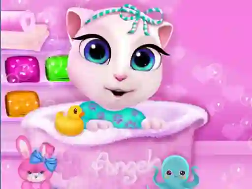 खेल Baby Angela Bathing Time ऑनलाइन