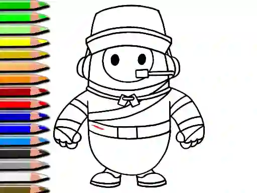 खेल Fall Guys Halloween Coloring Book ऑनलाइन