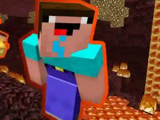 खेल Noob Parkour: Nether ऑनलाइन