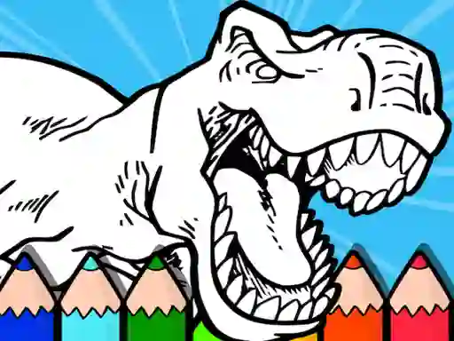 खेल Coloring Dinos For Kids ऑनलाइन