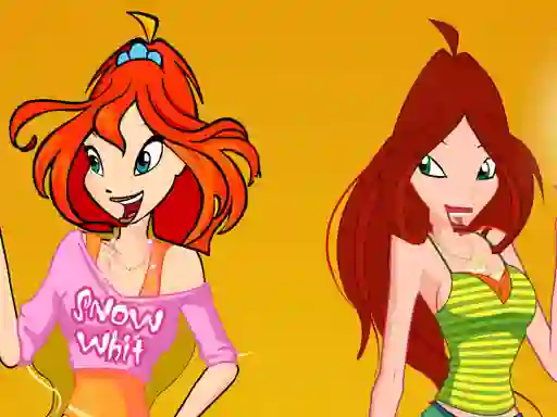 खेल Bloom and Flora Dress Up ऑनलाइन