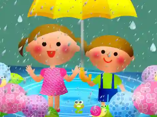 खेल Kids Rainy Day Puzzle ऑनलाइन