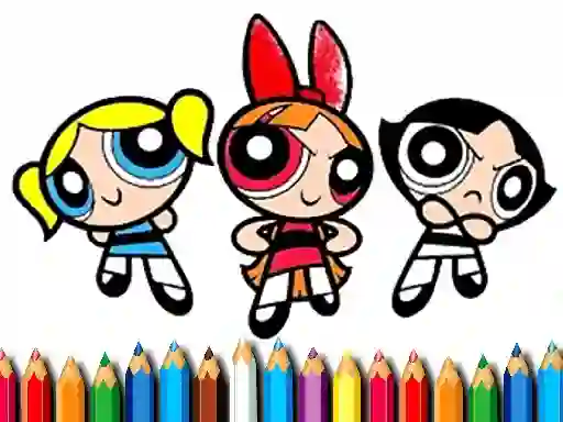 खेल PowerPuff Girls Coloring Book ऑनलाइन